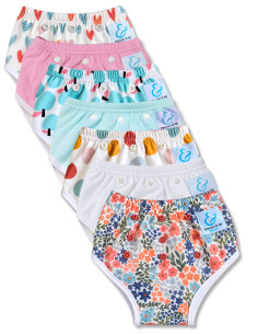 Culotte d'apprentissage à la propreté taille évolutive bambou