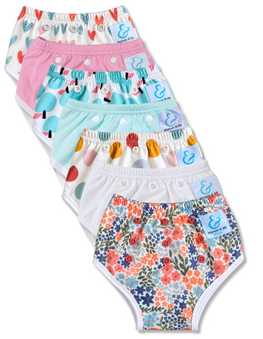 Culotte d'apprentissage à la propreté taille évolutive bambou