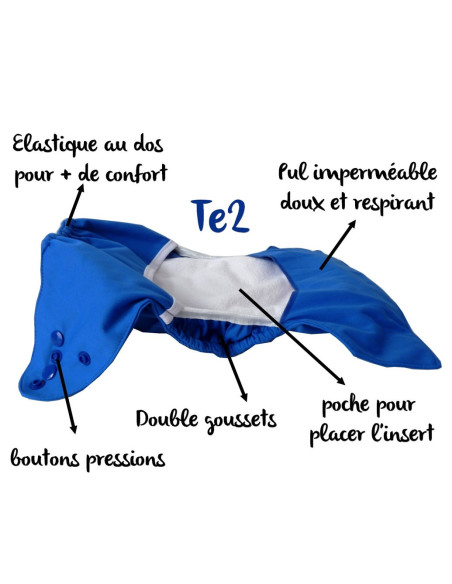 comment régler une couche lavable évolutive à la taille de bébé