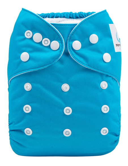 pocket diaper + Sound Microfiber Insert - Turquoise Blue