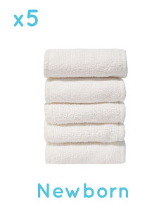 Set of 5 microfiber inserts for washable diapers Newborn