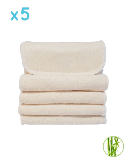 Lot de 5 inserts en Bambou pour couches lavables