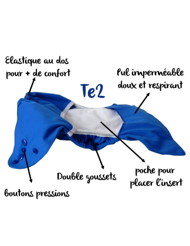 comment régler une couche lavable évolutive à la taille de bébé