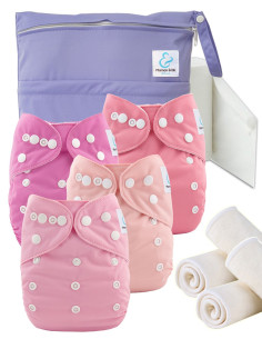 Inicio y Go TE1 Kit de capas lavable Girly