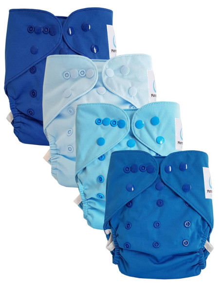 Lot de 4 couches lavables Te2 évolutives