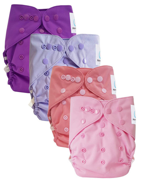 Lot de 4 couches lavables Te2 évolutives