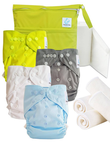 Kit de lancement couches lavables Start and Go TE2 - Grey