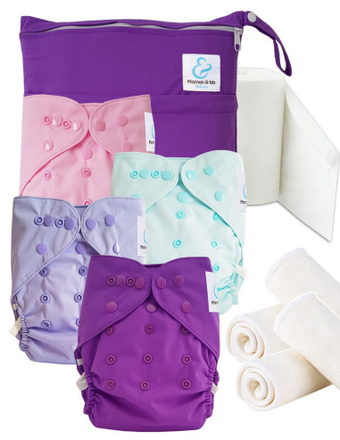 Kit de lanzamiento Capas lavables comienzan y go TE2 Pop Purple