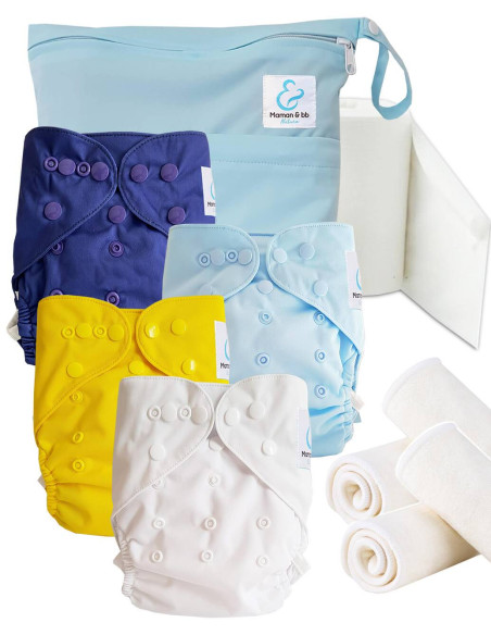 Kit de lancement couches lavables Start and Go TE2 Sun & Sky