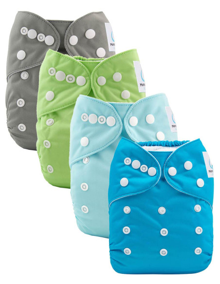 Couches lavables tout en un évolutive de la naissance à la propreté
