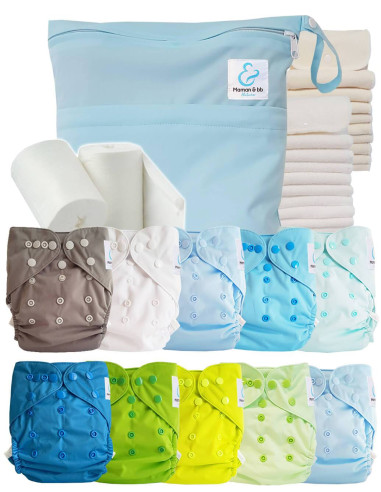 comment régler une couche lavable évolutive à la taille de bébé