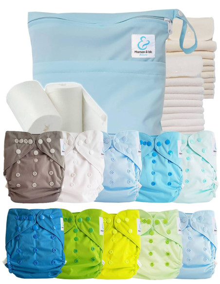 comment régler une couche lavable évolutive à la taille de bébé