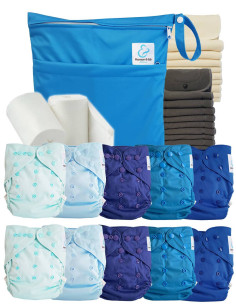 comment régler une couche lavable évolutive à la taille de bébé