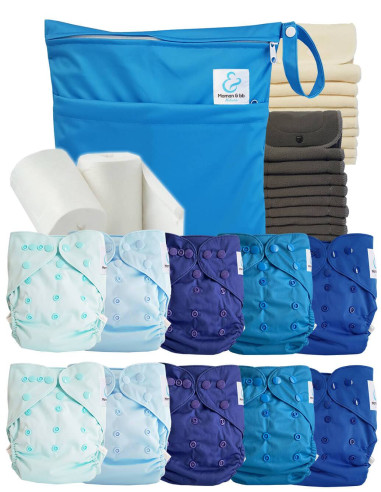 comment régler une couche lavable évolutive à la taille de bébé