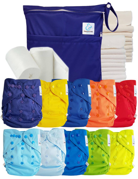 comment régler une couche lavable évolutive à la taille de bébé