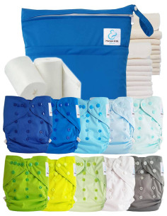 comment régler une couche lavable évolutive à la taille de bébé