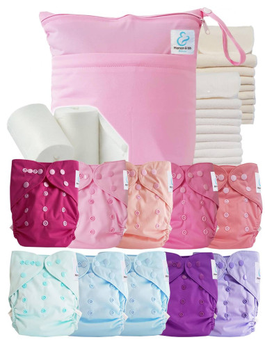 comment régler une couche lavable évolutive à la taille de bébé