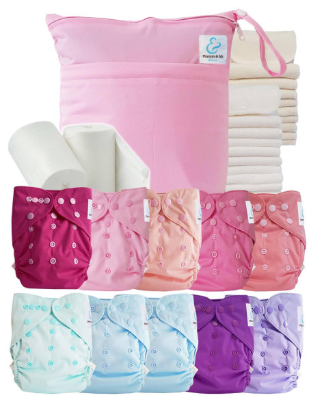 comment régler une couche lavable évolutive à la taille de bébé