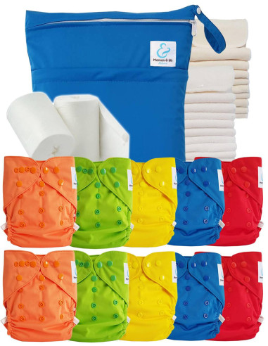 comment régler une couche lavable évolutive à la taille de bébé