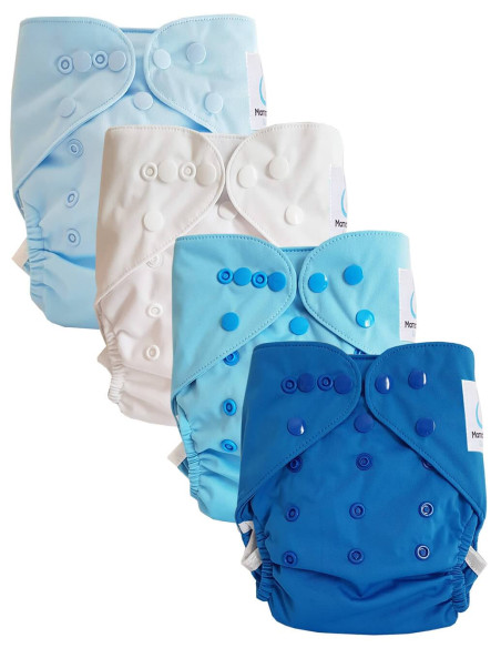 Lot de 4 couches lavables Te2 évolutives