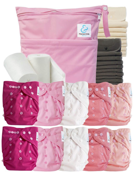 comment régler une couche lavable évolutive à la taille de bébé