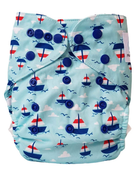 Couche Lavable Tout en deux TE2 avec système évolutif