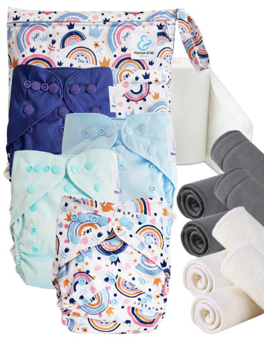 Kit de lancement couches lavables Start and Go TE2 Avec inserts en bambou