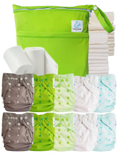 comment régler une couche lavable évolutive à la taille de bébé