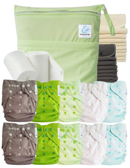 comment régler une couche lavable évolutive à la taille de bébé