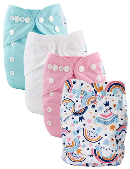 Couches lavables Te1 évolutives de la naissance à la propreté