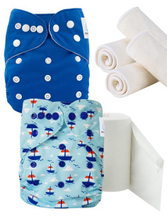 Pack Découverte couches lavables te1 insert et voiles de protection, optez pour le geste zero dechet