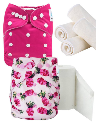 Pack Discovery Capas lavables Te1 Inserte y velas protectoras, opta por gesto de dechet cero
