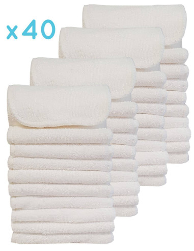 Conjunto de 40 insertos de microfibra para capas lavables