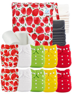 Complete Pack Layables Washable Bamboo Inserts Waterproof Bag and Protective Sails
