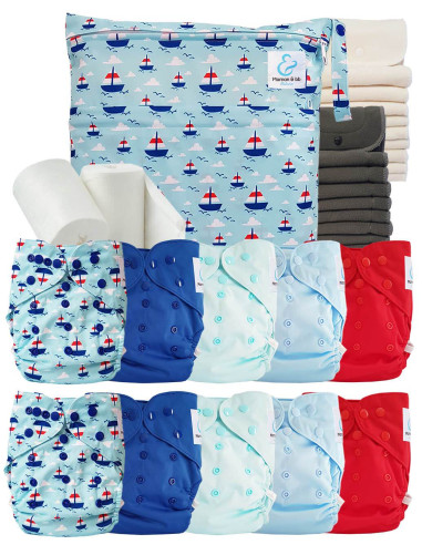 comment régler une couche lavable évolutive à la taille de bébé