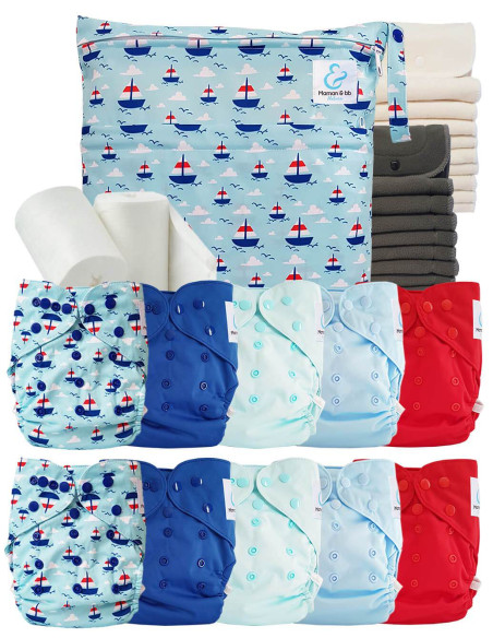 comment régler une couche lavable évolutive à la taille de bébé