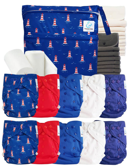 comment régler une couche lavable évolutive à la taille de bébé