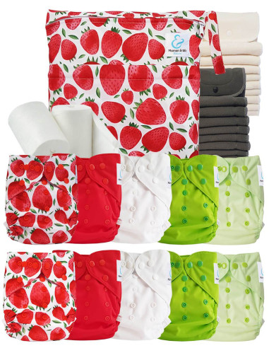 comment régler une couche lavable évolutive à la taille de bébé