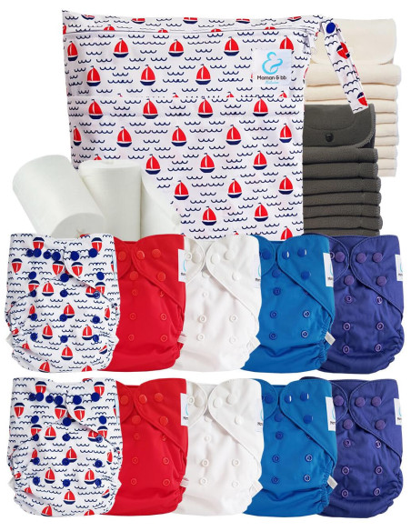 comment régler une couche lavable évolutive à la taille de bébé