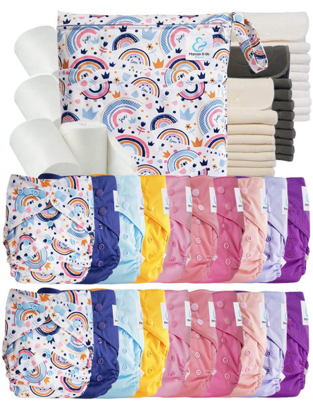 comment régler une couche lavable évolutive à la taille de bébé