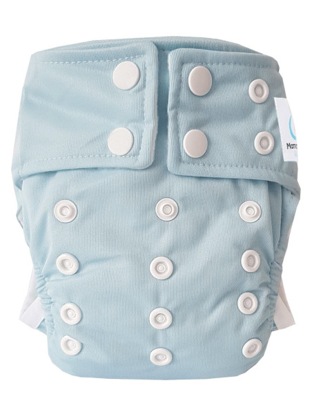 Couches lavables intégrales newborn évolutives tout en un avec insert en bambou et double goussets