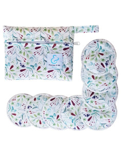 Backable breastfeeding pads in bamboo