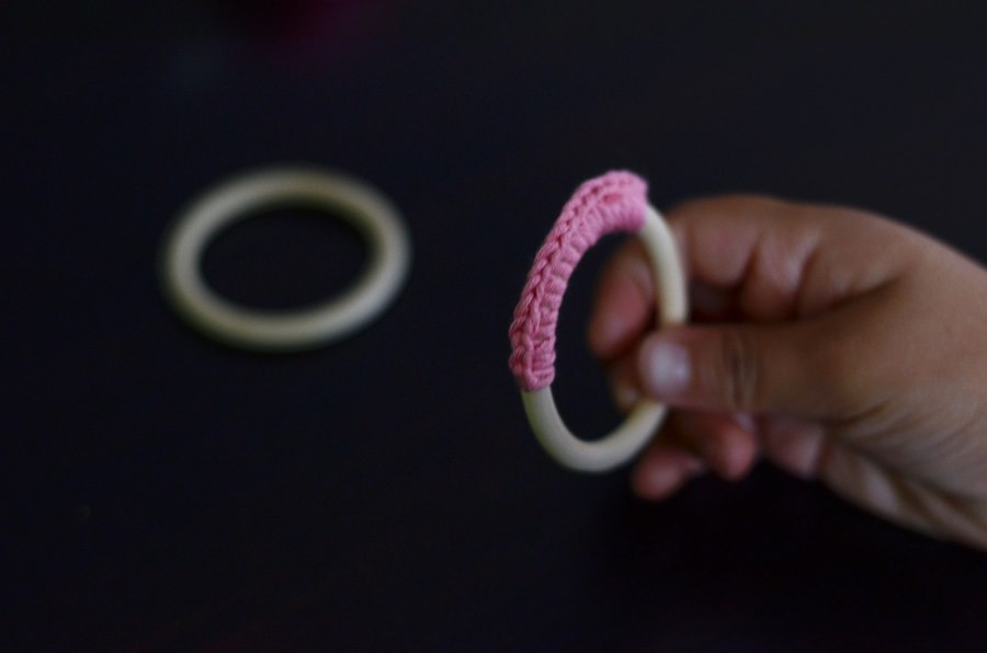 Réaliser anneau dentition crochet