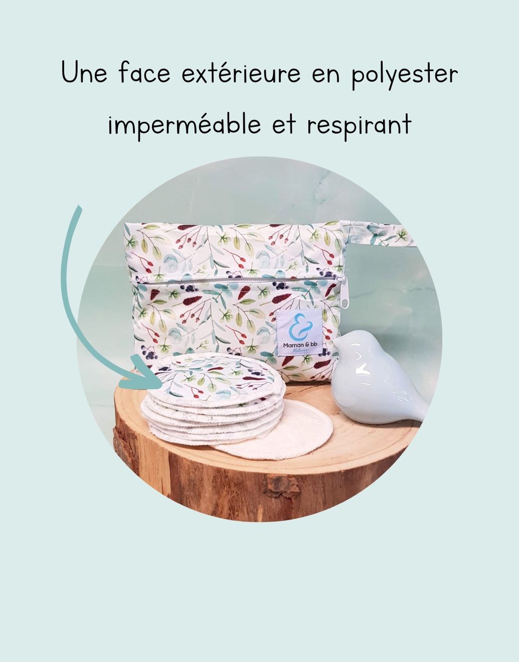 Lot de 6 coussinets allaitement lavables en viscose bambou de Tigex sur allobébé