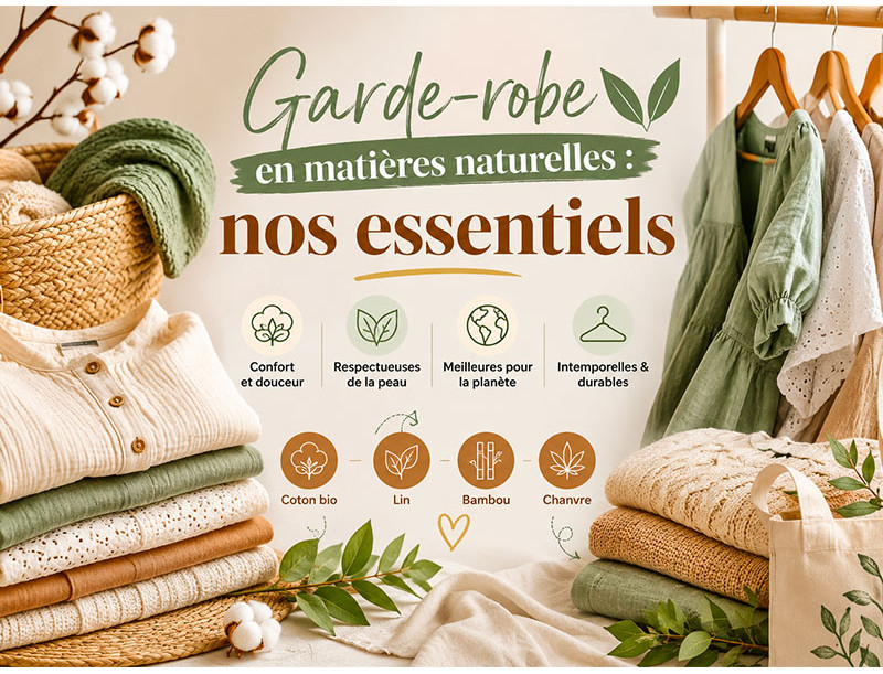 Garde-robe en matières naturelles : nos essentiels