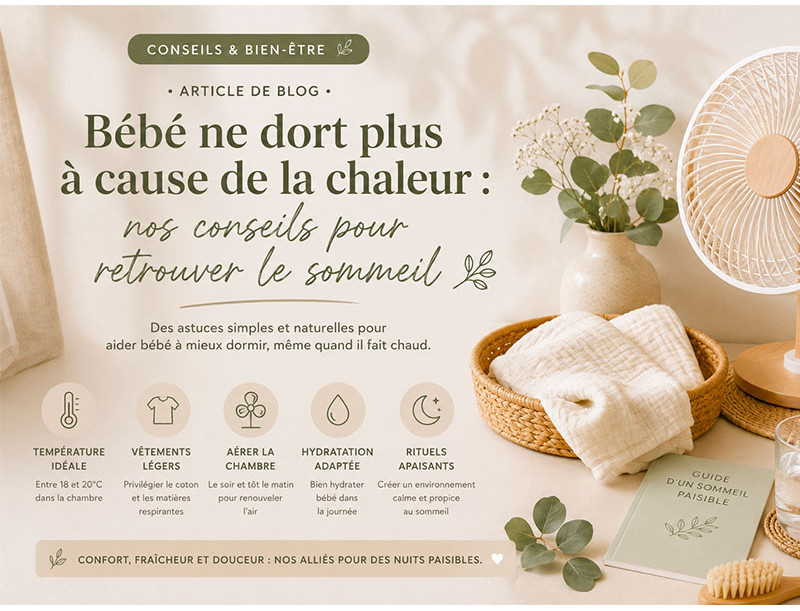 Bébé ne dort plus à cause de la chaleur : nos conseils pour retrouver le sommeil