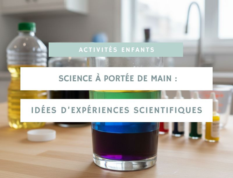 Science à portée de main : des expériences scientifiques fascinantes pour les enfants