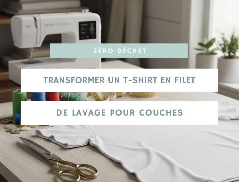 Transformer un t-shirt en filet de lavage pour couches : le guide pratique et ingénieux
