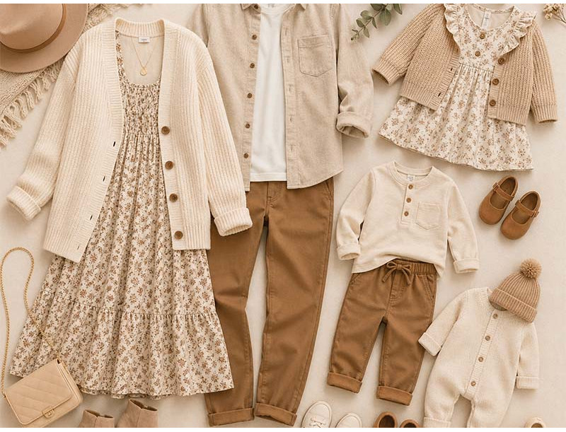 Les vêtements assortis : bien plus qu’une tendance, une véritable signature familiale
