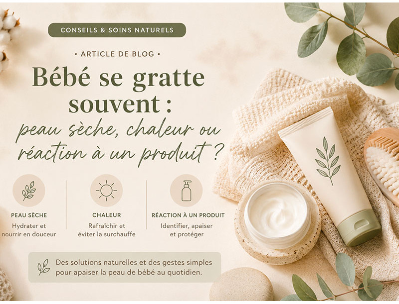 Bébé se gratte souvent : peau sèche, chaleur ou réaction à un produit ?